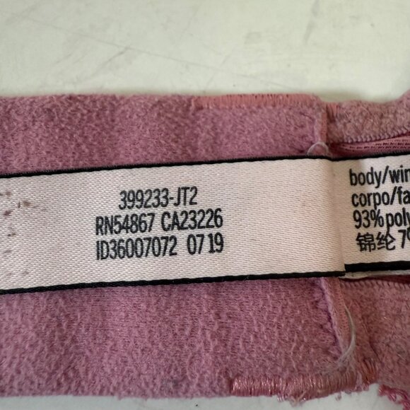 Victorias Secret Lace BraSize 38B Dusty Pink Body by Victoria Lined Demi - Picture 9 of 14